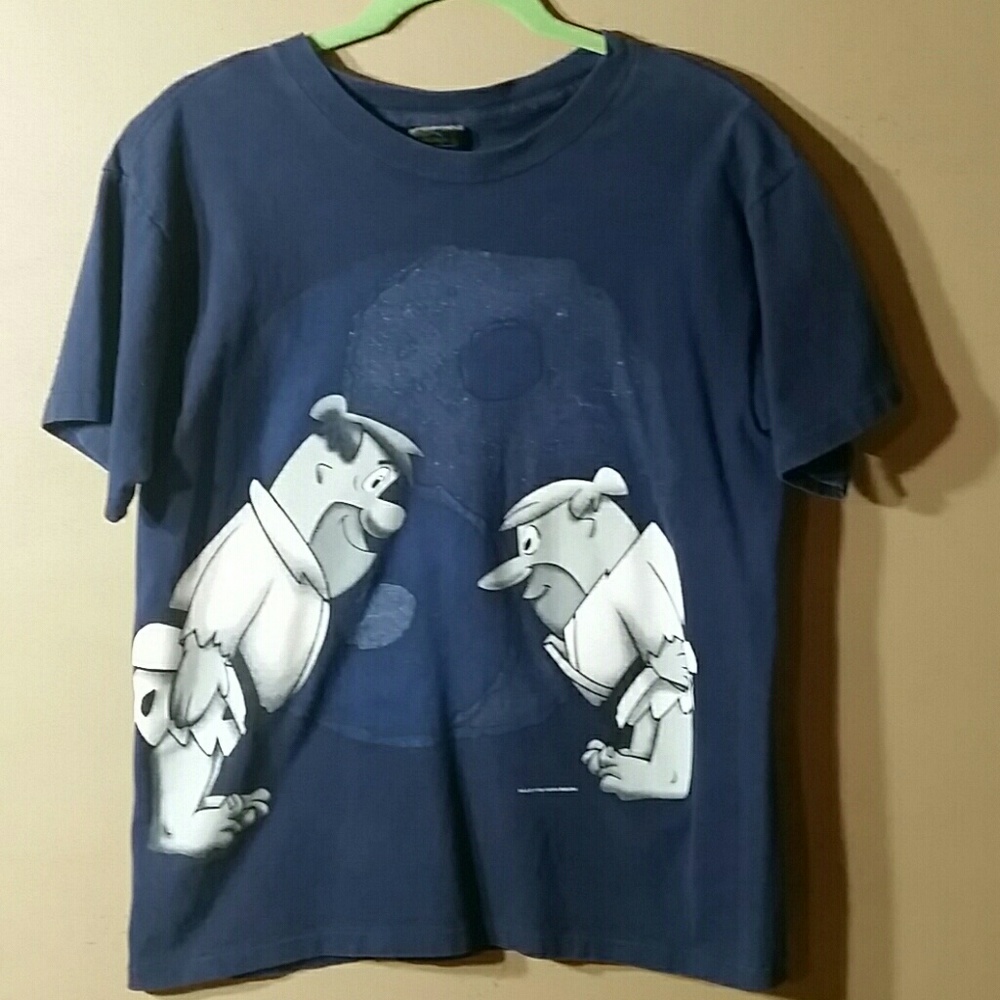 Hanna Barbera Fred Flintstone Barry Rubble T-Shirt